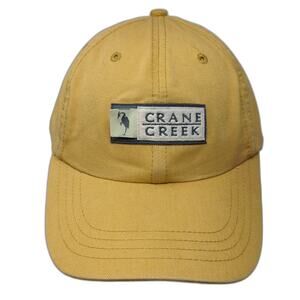 Crane Creek Est. 1963 Slideback Baseball Cap Yellow One Size American Dry Goods